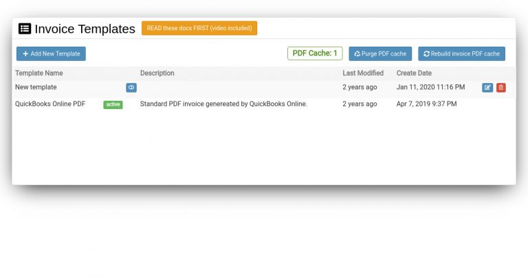 Custom Invoice Templates