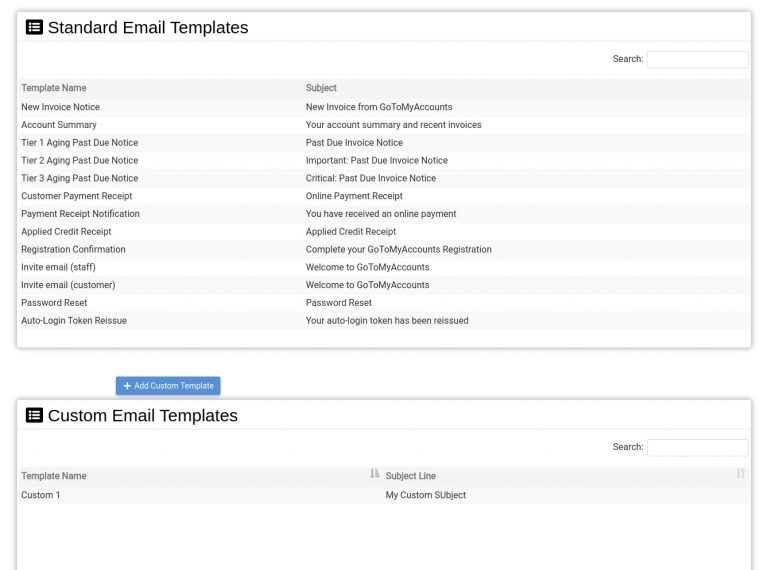 Email Templates Management