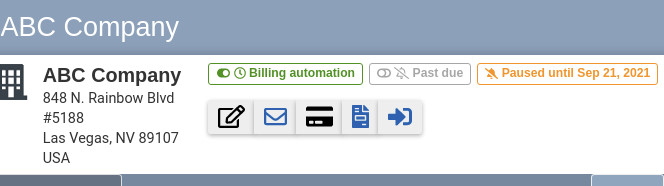 Past Due Pause Example