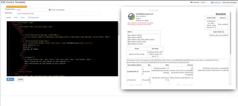 QuickBooks Desktop Invoice Template Editor